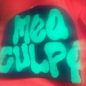 Green, Blue, Red 'Mea Culpa' Beanie